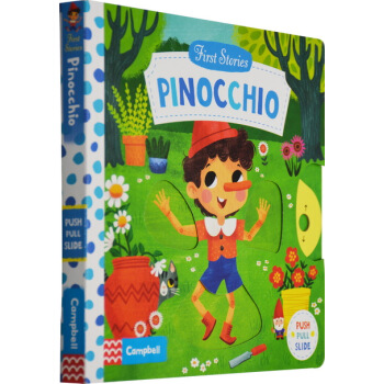 英文原版 busy 童話係列 First Stories Pinocchio 紙闆操作活動書 匹諾曹