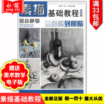 【够33】正版现货素描基础教程从结构到明暗组合静物第3册 范素描自学入门基础教程教材零基础 pdf epub mobi 电子书 下载