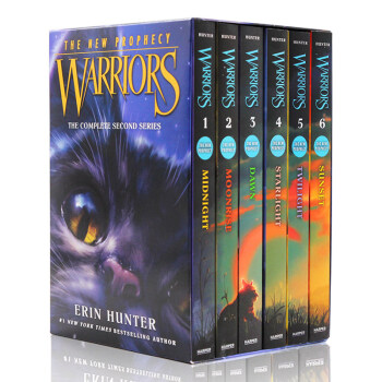进口英文原版Warriors The New Prophecy Box Set1-6册 猫武士第二部