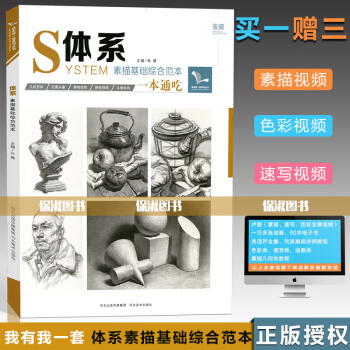 T3【多本低折扣】正版2017 s体系素描基础综合范本 一本通吃的书 几何形体 素描静物结 pdf epub mobi 下载
