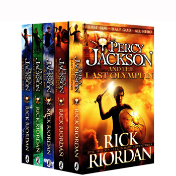 英文原版小说 Percy Jackson 波西杰克逊与神火之盗全5册 希腊神话少年冒险版