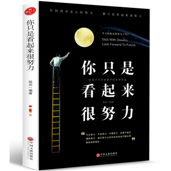 你隻是看起來很努力青春勵誌書籍你不努力誰也給不瞭你想要的生活成功總是峰迴路轉人生哲學全集勵誌成功書籍