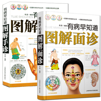 全2冊中醫書 有病早知道圖解手診麵診中醫診斷入門書基礎理論麵診手診速效自療手療麵診圖解經絡望診手診書 pdf epub mobi 下载