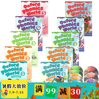 英文原版 Oxford Phonics World1-5 課程閤售 牛津自然拼讀附10CD 10冊 教材英文拼讀規則學習練習冊 pdf epub mobi 下载