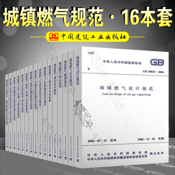 常用城镇燃气规范 全套16本 GB50028-2006 城镇燃气设计规范 燃气技术规范 pdf epub mobi 下载