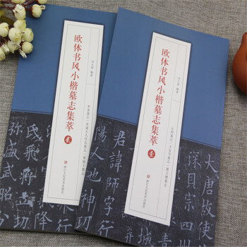 包郵 歐體書風小楷墓誌集萃 壹+貳 歐陽詢楷書墓誌集書法碑帖毛筆字帖 pdf epub mobi 電子書 下載