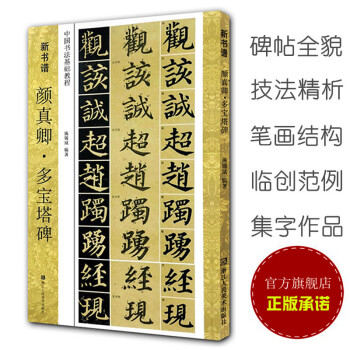 顔真卿多寶塔碑(中國書法基礎教程)新書譜 原碑帖全貌筆畫結構詳解顔真卿楷書毛筆書法字帖入門臨摹教程書 pdf epub mobi 下载