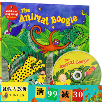 英文原版绘本The Animal Boogie附CD 廖彩杏常青藤爸爸推荐 Barefoot语感启蒙