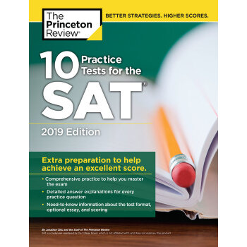 预售SAT 10套题 2019 英文原版 10 Practice Tests for the SAT