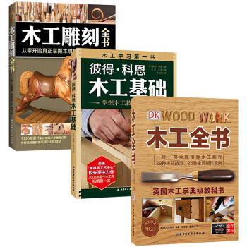 木工书籍 图解自学教程入门 全3册木工雕刻+DK木工全书+彼得科恩木工基础DIY图解入门家具设计自学 pdf epub mobi 电子书 下载