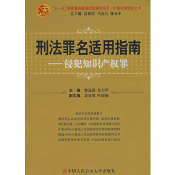 刑法罪名适用指南——侵犯知识产权罪(中国法律适用文库) 9787811099201 pdf epub mobi 电子书 下载