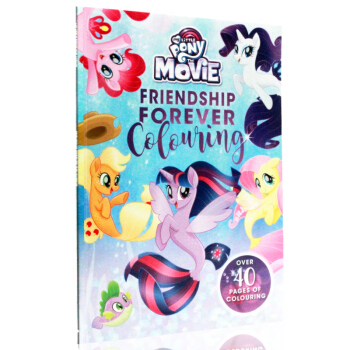 英文原版绘本 my little pony the movie 小马宝莉 操作书 涂色书