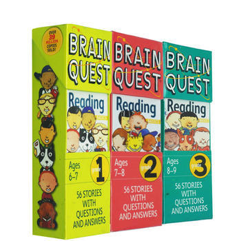英文原版 大腦任務 Brain Quest Reading 1-3 寶寶智力開發卡片 閱讀練習3盒