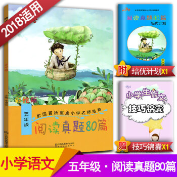閱讀真題80篇五年級上下冊閱讀書期中期末單元試題 彩繪版 小學5年級閱讀課教學參考資料書讀寫訓練習題 pdf epub mobi 下载
