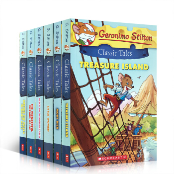 英文原版老鼠记者版儿童小说 Geronimo Stilton Classic Tales1-6册