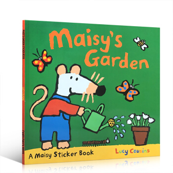 廖彩杏书单 小鼠波波系列 英文原版 MAISY'S GARDEN STICKER BOOK 贴纸书