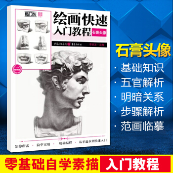敲門磚繪畫快速入門教程石膏頭像 美術藝考入門基礎素描自學書從零起步到快速入門五官基礎石膏像素描書 pdf epub mobi 下载