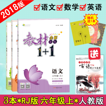 【官方正版】教材1+1六年级上册语文数学英语上册人教版RJ版3本套装 全能学练教材1十1小学6年级 pdf epub mobi 下载