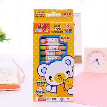 12色油画棒 蜡笔 可水洗油画棒 涂色绘画蜡笔 pdf epub mobi 电子书 下载