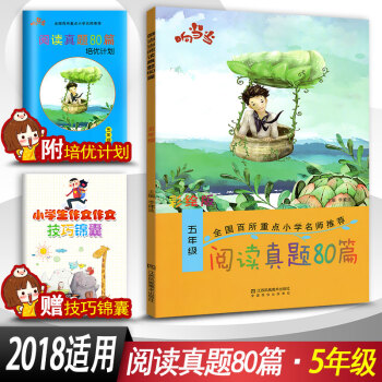 閱讀真題80篇五年級上下冊閱讀書期中期末單元試題 彩繪版 小學5年級閱讀課教學參考資料書讀寫訓練習題 pdf epub mobi 下载