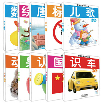 0-3歲寶寶認讀卡片大全 嬰幼兒早教啓濛大卡兒童撕不爛認知認物卡 認物