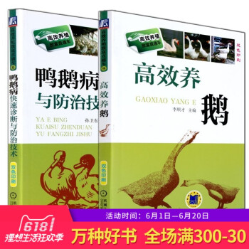 现货【全套2册】高效养鹅+鸭鹅病防治技术 养鹅技术书籍 农业养殖技术大全书籍 鹅饲养标准和饲料配方 pdf epub mobi 电子书 下载
