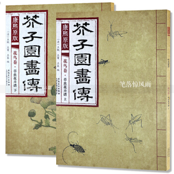 芥子园画传 康熙原版花鸟卷草虫花卉谱上下2本 国画绘画技法 花鸟画国画技法 清王概王蓍王臬编 芥子 pdf epub mobi 电子书 下载