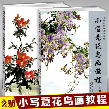2本 小寫意花鳥畫教程上下冊傳統中國畫技法講解水墨畫技法詳解皇甫秉鈞著美術繪畫教材初學國畫書入門花鳥 pdf epub mobi 下载