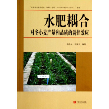 水肥耦合对冬小麦产量和品质的调控效应 9787807396888 中原农民出版社 pdf epub mobi 下载