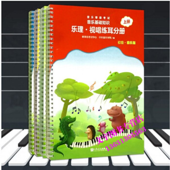 全國音樂等級考試 音樂基礎知識 樂理·視唱練耳分冊上下冊 初級中級 套裝4本 音樂版 樂理 pdf epub mobi 電子書 下載