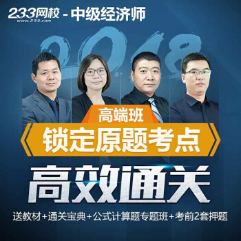 233網校2018中級經濟師高端班視頻教程教材課件人力工商金融財稅 pdf epub mobi 下载