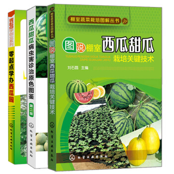 图说棚室西瓜甜瓜栽培关键技术+西瓜甜瓜病虫害诊治原色图鉴 二版+零起点学办西瓜园 3本