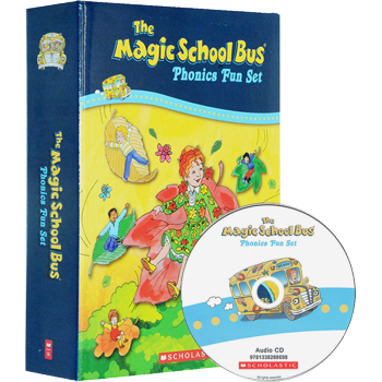 英文原版 神奇校車自然拼讀 Magic School Bus Phonics Fun12冊 附CD