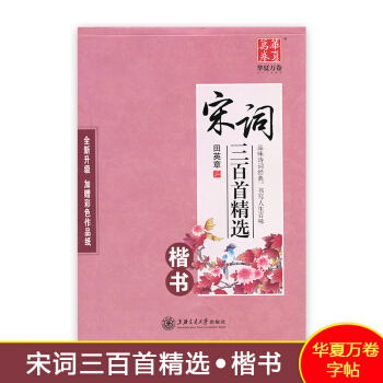 正版字帖2018使用华夏万卷 田英章宋词三百首楷书国学中学生练字帖硬笔钢笔书法 宋词字帖三百首 宋词 pdf epub mobi 电子书 下载
