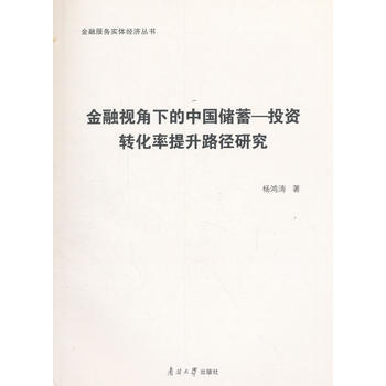 金融视角下的中国储蓄-投资转化率提升路径研究 9787310054312