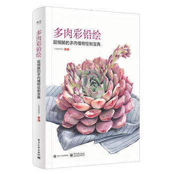 正版惠多肉彩鉛繪 超細膩的多肉植物繪製寶典(全彩)9787121313882小米與石石