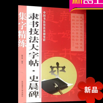 隶书技法大字帖史晨碑 中国书法技法基础教程 施志伟隶书毛笔练字帖 史晨碑 北京体育大学 pdf epub mobi 电子书 下载