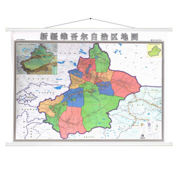 【急速发货】2018全新版疆维吾尔自治区地图挂图 新版新疆地图挂图 行政/交通/旅游/河流/机场 pdf epub mobi 下载