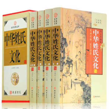 正版精装 中华姓氏文化全四册 中华姓氏大全集 解读中华百家姓氏等级起源发展文明等 中国姓名图书 图文 pdf epub mobi 下载